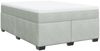 vidaXL Boxspringbett mit Matratze Hellgrau 140x200 cm Samt 3285287 Bild 2