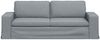 vidaXL Sofa Hellgrau 222 x 80 x 82 cm Stoff 42024397 Bild 4