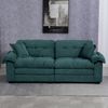 BBG Sofa 213 cm Zweisitzer Sofa aus Chenille mit tiefem Sitz, 1 Teile, Komfortsofa mit Memory-Schaum & Taschenfederkern, inkl. Kissen Bild 3