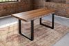 Esstisch Baumkante Massiv Akazie nussbaumfarben 240x100 U-Gestell schwarz UTRECHT 70889855 Bild 3