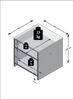 Beistelltisch >LUND< in Beton LA-weiß - 39,9x39,9x39,9cm (BxHxT) Bild 4