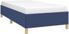 Einzelbettgestell Design für Erwachsene ohne Matratze Blau 90x190 cm Stoff d4081e Bild 3