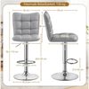 Yaheetech Barhocker Drehhocker mit Fußstütze (6 St), Barstühle 360°Drehbar Küchenstühle Sitzhöhe 62,5 cm - 83 cm Bild 3