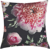 Kissen 2er Set Blumenmuster HEDERA 45 x 45 cm Schwarz Bild 4