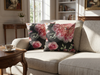 Kissen 2er Set Blumenmuster HEDERA 45 x 45 cm Schwarz Bild 3