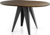 WFL GROUP Esstisch Glory, Modern Rund Tisch mit pulverbeschichteten Metallbeinen Bild 3