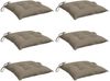 vidaXL Stuhlkissen 6 Stk. Taupe 40x40x7 cm Oxford-Gewebe 361476 Bild 4