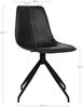 House Nordic Esszimmerstuhl mit Dreh, PU, schwarz, schwarze Beine, HN1228 - 2er set Bild 5