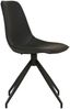 House Nordic Esszimmerstuhl mit Dreh, PU, schwarz, schwarze Beine, HN1228 - 2er set Bild 3