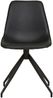 House Nordic Esszimmerstuhl mit Dreh, PU, schwarz, schwarze Beine, HN1228 - 2er set Bild 2