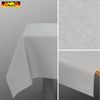ANRO Tischdecke DanceDirty abwaschbar Leinenoptik wetterfest Falschuni Modern (Einzelstück 1-tlg, eine Tischdecke), Stofftischdecke schmutzabweisend 100x140 cm Uni Hellgrau Bild 2