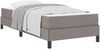 vidaXL Boxspringbett mit Matratze Taupe 90 x 190 cm Stoff 3398455 Bild 2
