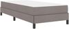 vidaXL Boxspringbett mit Matratze Taupe 90 x 190 cm Stoff 3398455 Bild 4