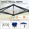 Sekey Premium Pop Up Pavillon 3x3 Wasserdicht Stabil, 3 x 3 m Pavillon mit Seitenwänden, Faltpavillon Partyzelt Faltbar für Camping Party, Höhe Verstellbar 250-270cm, (Navy, Ohne Seitenwände) Bild 2