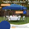 Sekey Premium Pop Up Pavillon 3x3 Wasserdicht Stabil, 3 x 3 m Pavillon mit Seitenwänden, Faltpavillon Partyzelt Faltbar für Camping Party, Höhe Verstellbar 250-270cm, (Navy, Ohne Seitenwände) Bild 5
