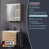 Fackelmann B.PERFEKT LED Spiegelschrank 60 cm breit, Braun hell Bild 2