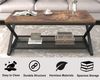Couchtisch Rechteckig mit Stauraum Holz Metall Vintage Retro 100x60x45 cm Bild 3