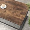 Couchtisch Rechteckig mit Stauraum Holz Metall Vintage Retro 100x60x45 cm Bild 5