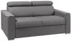 Schlafsofa 2-Sitzer Stoff VIZIR - Grau - Liegefläche: 120 cm - Matratzenhöhe: 14 cm Bild 4