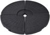 vidaXL Sonnenschirmständer Fächerförmig 4 Stk. Schwarz 47857 Bild 2