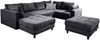COLLECTION AB Wohnlandschaft Toni U-Form, B: 298 cm, Set: Sofa & Hocker, 2 Zierkissen, Federkern Bild 4