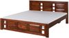 Bett Akazie 140x200x90 nougat lackiert OXFORD #251 Bild 1