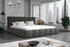 Polsterbett Doppelbett GIOTTO 180x200cm Stoff Monolith Dunkelgrau Bild 4