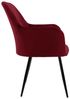 ML-DESIGN Stuhl Esszimmerstuhl ergonomisch & gepolstert, Esstischstuhl mit Rückenlehne (Komplett-Set, 2 St), Wohnzimmerstuhl Rot Samtbezug Küchenstuhl Polsterstuhl Bild 3