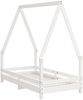vidaXL Kinderbett Weiß 70x140 cm Massivholz Kiefer 834487 Bild 3