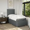 vidaXL Boxspringbett mit Matratze Dunkelgrau 90x190 cm Stoff 3294212 Bild 5