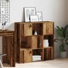 vidaXL Bücherregal Altholz-Optik 90x28x90 cm Holzwerkstoff 856058 Bild 4