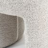 LEVEN Lifestyle Sitzhocker Hocker NAWASAHI Fußhocker Bouclé Stoff beige oder taupe Bild 2