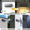 ZMH Außen-Wandleuchte 1/2/4ER Wandlampe solar 3000K 2 Modi Solarwandleuchten für Außen, LED fest integriert, 3000K Warmweiß, LED Außenwandleuchten Solarleuchte 1800mAh Wandlampe Bild 2