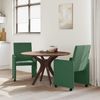 vidaXL Esszimmerstühle mit Rollen 2 pcs Grau-Grün 57 x 66 x 94 cm 42017805 Bild 3