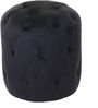 Hocker HWC-D22, Sitzhocker Ottomane, 42x39cm MVG-zertifiziert ~ Samt schwarz Bild 5