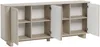 Vente-unique - BRISTANA Sideboard Holz, Platte Schokoladenbraun - B 40 cm x H 85 cm x L 200 cm Bild 5