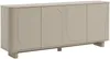Vente-unique - BRISTANA Sideboard Holz, Platte Schokoladenbraun - B 40 cm x H 85 cm x L 200 cm Bild 3