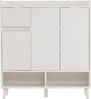KLAM HOME Schuhschrank Schuhregal Kommode Sideboard mit verstellbaren Einlegeböden 99*35*90cm (für Single-Wohn- und Familiennutzung) mit Massivholzbeinen 1 Schublade Bietet Platz für 12 Paar Schuhe Bild 4