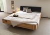 Bett inkl. Nachttisch links Wildeiche 200x200x81 natur geölt/lackiert KITZBÜHEL #151 Bild 2