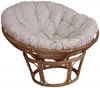 Papasansessel mit Kissen, 100 cm beige Bild 3