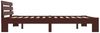 vidaXL Bettgestell Dunkelbraun Massivholz Kiefer 160×200 cm [283176] Bild 4