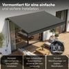 STEELSØN 'Kestria' Gelenkarmmarkise 250x200 cm, Markise elektrisch, anthrazit, Terrassenmarkise komplett vormontiert Bild 4