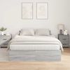 vidaXL Aufbewahrungsbettgestell Graues Sonoma 135 x 190 cm 3335442 Bild 4