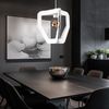 Pendelleuchte, Stahl, weiß, H 120 cm Bild 4