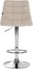 CLP 2er Set Barhocker Jerry Stoff höhenverstellbar und 360 drehbar,creme chrom Bild 4