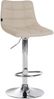 CLP 2er Set Barhocker Jerry Stoff höhenverstellbar und 360 drehbar,creme chrom Bild 3