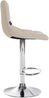 CLP 2er Set Barhocker Jerry Stoff höhenverstellbar und 360 drehbar,creme chrom Bild 5