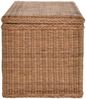 Krines Home Truhe Große Rattantruhe MAX Wäschetruhe mit Deckel Natur Rattan Truhe, Aufbewahrung XXL 115 x 55 x 55 cm Bild 3
