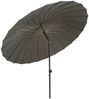 Sonnenschirm Shanghai von Brafab aus Aluminium und Polyester, modern, grau, neigbar, Ø 270 cm Bild 2
