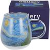 DUO ART GALLERY Glasbecher 530 ml STARRY NIGHT inspired by Van Gogh, Kristallglas Bild 2